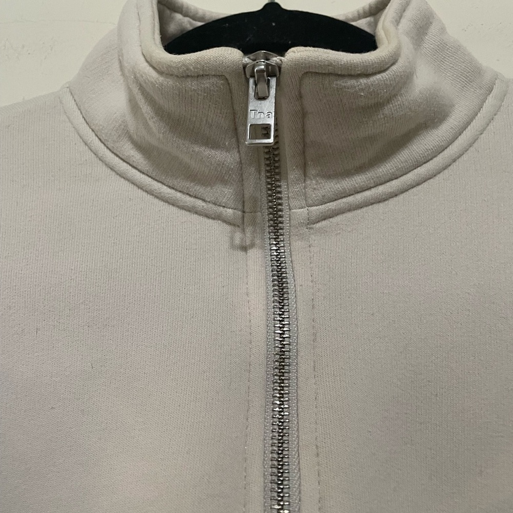TNA Cream Quarter-Zip Sweatshirt - Picture 2 of 4